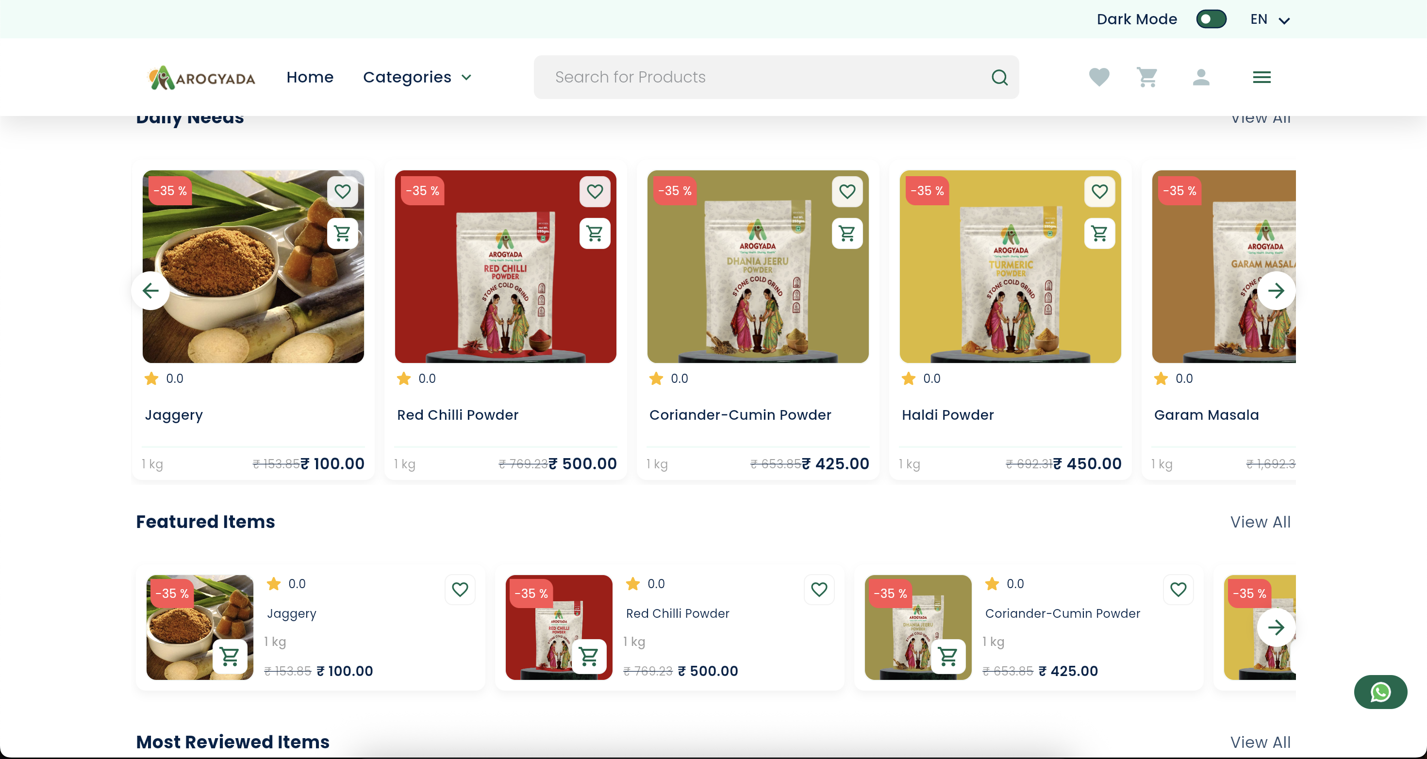 Arogyada E-commerce